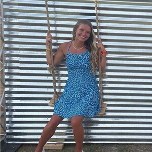 SHEIN Blue Floral Dress